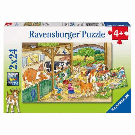 Ravensburger Puzzle 2 X 24 Teile Fröhliches Landleben