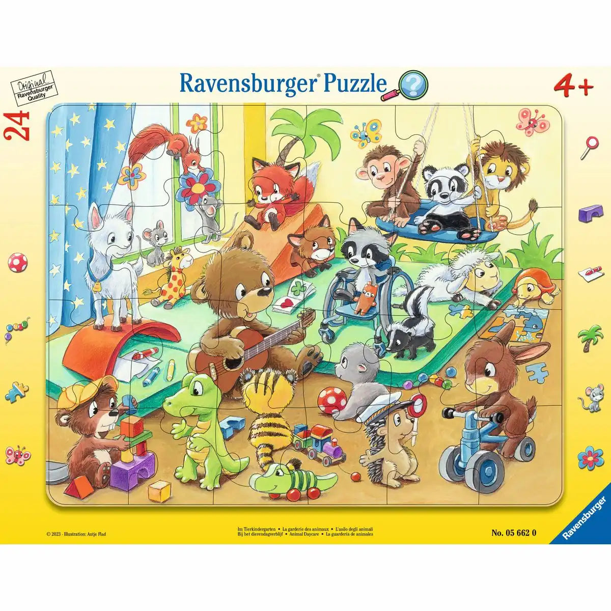Ravensburger Rahmenpuzzles 24 Teile Im Tierkindergarten