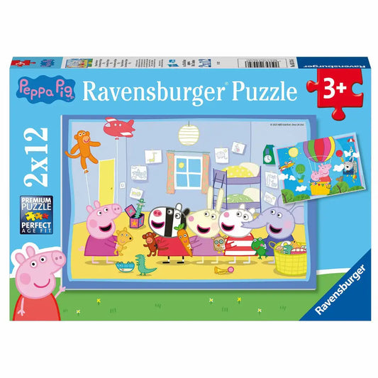 Ravensburger Puzzle 2 X 12 Teile Peppas Abenteuer
