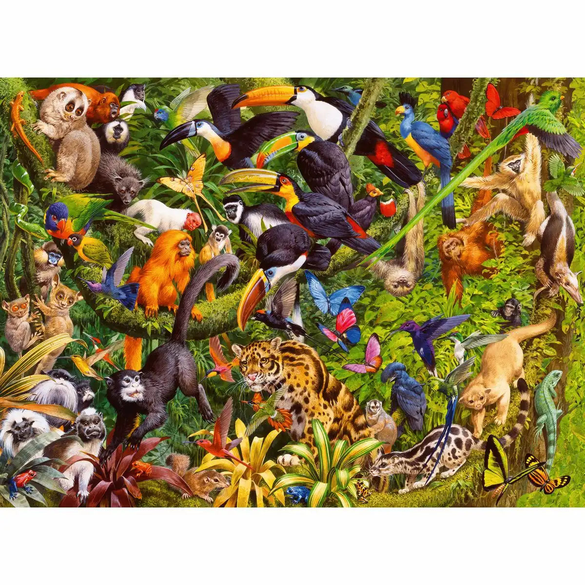 Ravensburger Puzzle 200 XXL Teile Bunter Dschungel