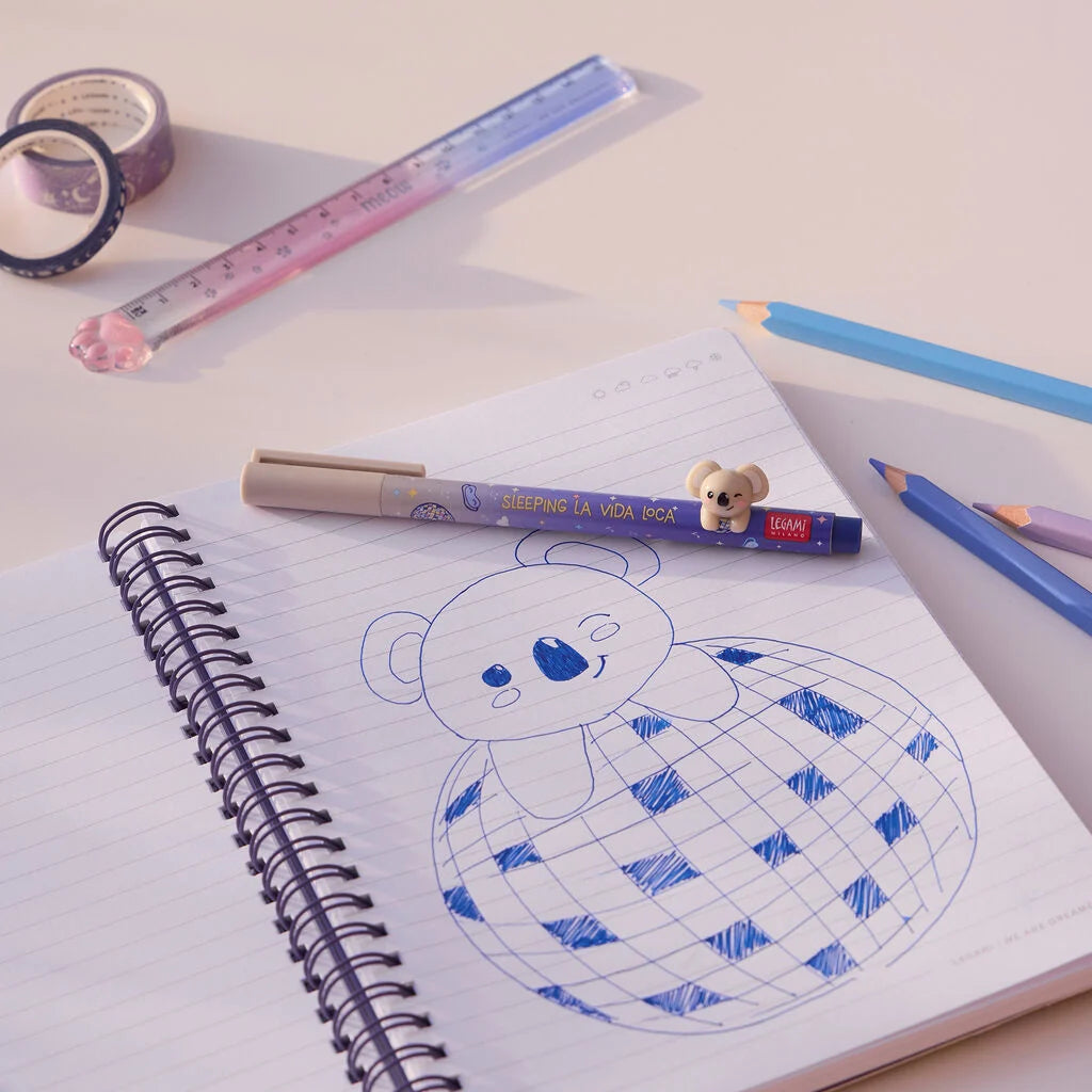 Legami Gelstift mit Deko-Tierchen Koala „Sleeping la Vida Loca“ - Lovely Friends