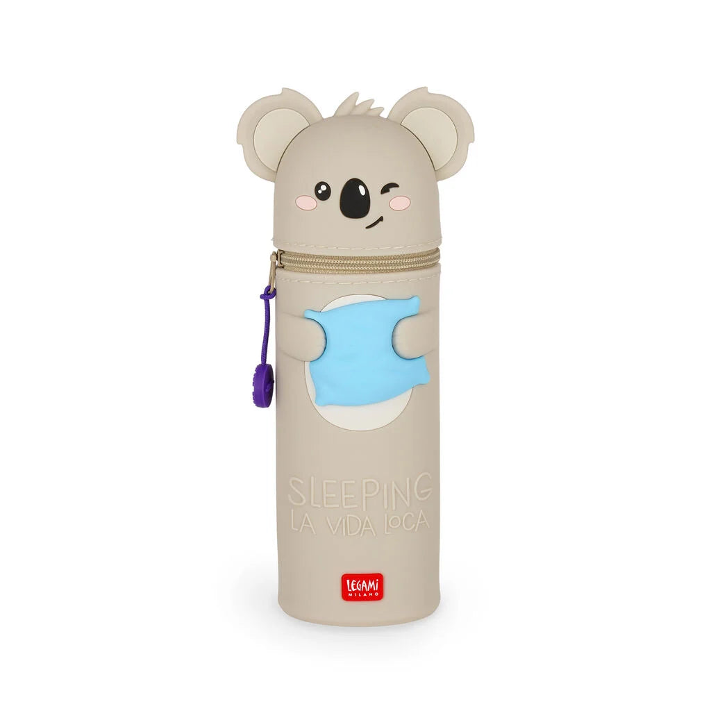 Legami 2-in-1-Federmäppchen aus Silikon Koala „Sleeping la Vida Loca“ - Kawaii