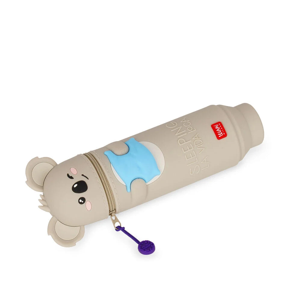 Legami 2-in-1-Federmäppchen aus Silikon Koala „Sleeping la Vida Loca“ - Kawaii
