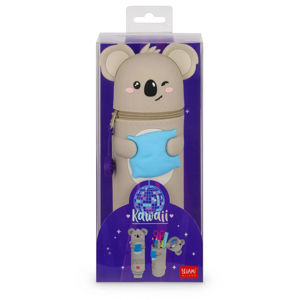 Legami 2-in-1-Federmäppchen aus Silikon Koala „Sleeping la Vida Loca“ - Kawaii